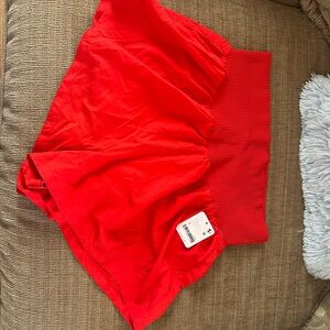 FP Movement by Free People Bold Red Athletic Shorts